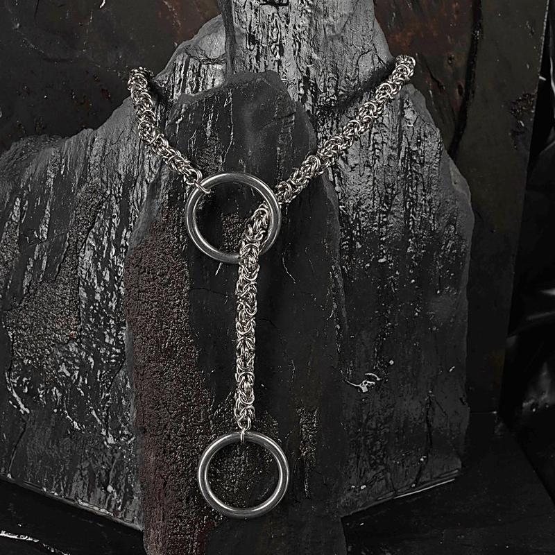 Ouroboros Lariat, handwoven chainmaille by Ouroboros Opus