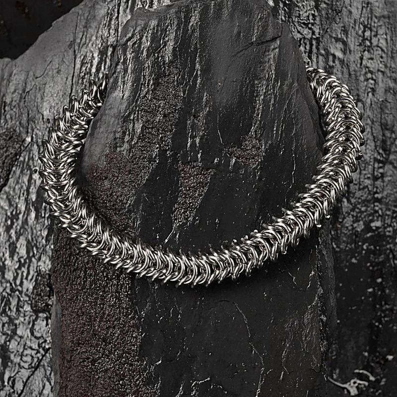 Serpentine, handwoven chainmaille by Ouroboros Opus